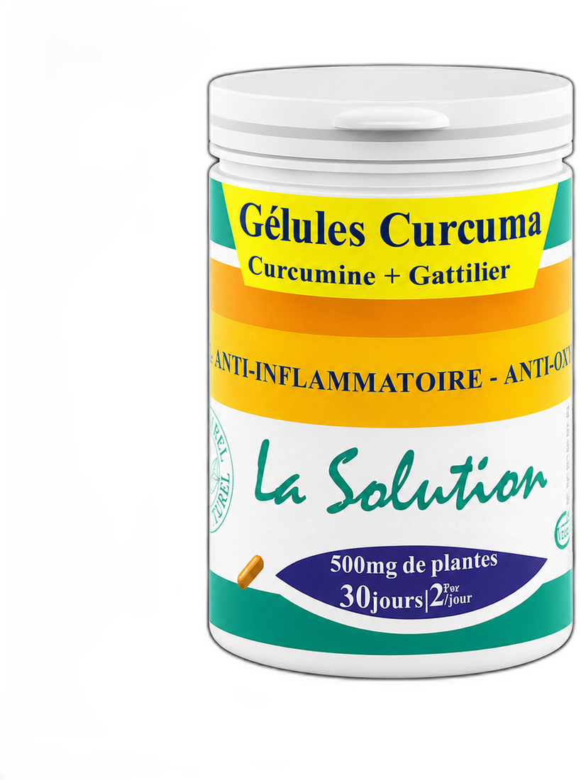 Flacon de Gelules Curcuma, 500 mg de plantes